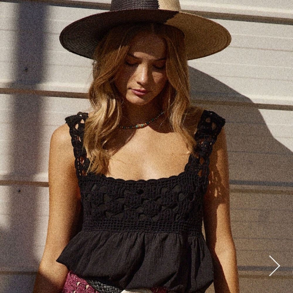 Chasing Unicorns Black Camisole
